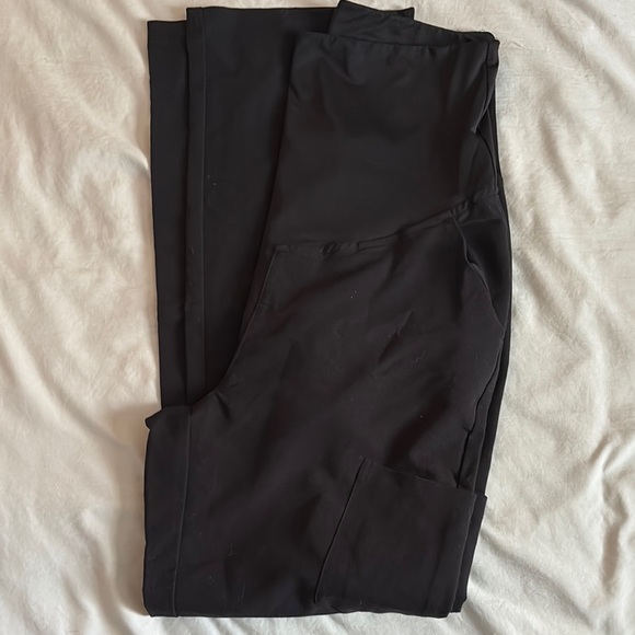 Maternity Women's Black Skinny Scrub Pants - Picture 1 of 2
